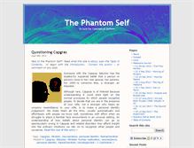 Tablet Screenshot of phantomself.org